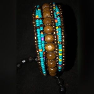 Decorated cuff bracelet